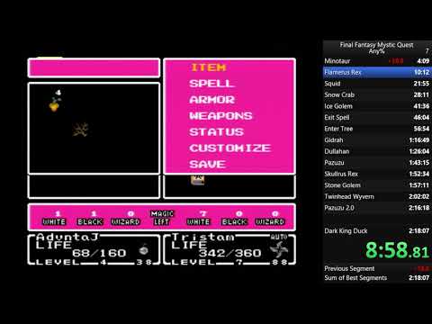 *Old PB* Final Fantasy: Mystic Quest Any% in 2:16:32