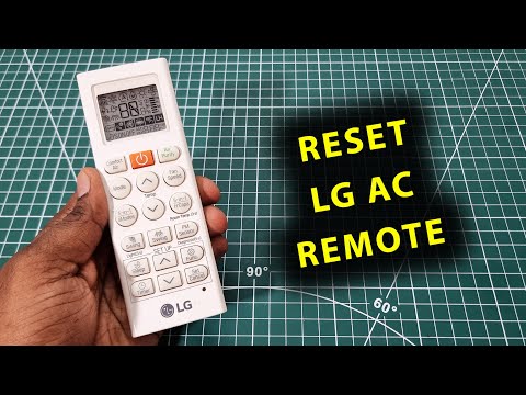 How To Reset LG AC Remote Control!