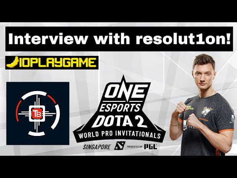 One Esports Dota 2 invitationals - Interview with Resolut1on from VP!