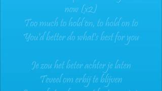 Keane - Put it behind you (lyrics + Dutch translation)