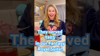 ✨They served THIS in our Disney Fantasy Royal Suite! #disneycruise