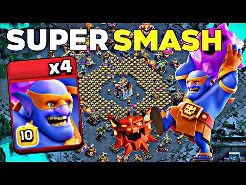 #1 SMASH ARMY! TH18 Super Bowler Smash DESTROYS Ranked Legends Base’s (Clash of Clans)