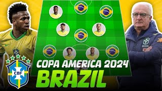 🇧🇷 BRAZIL Potential Lineups for Copa America 2024 - Vinicius Jr, Rodrygo, Paqueta