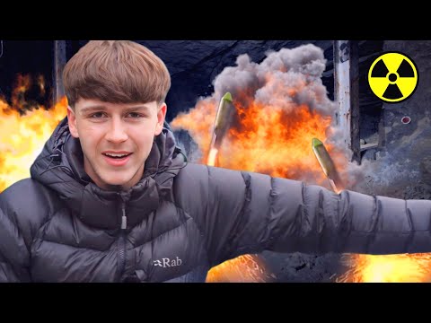 Lighting Fireworks Inside Abandoned Bunker!