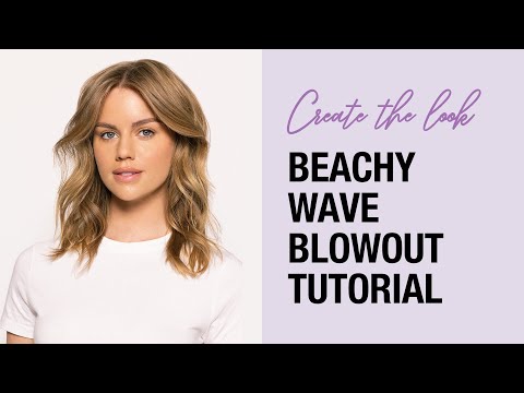 Beachy Wave Blowout Hair Tutorial | How to Use Mousse...