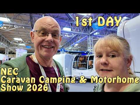 1st Day At Caravan Camping & Motorhome Show 2026 NEC