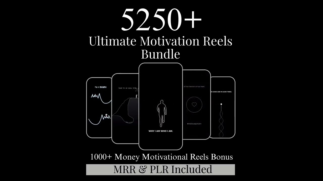 5000+ ULTIMATE MOTIVATION REELS BUNDLE