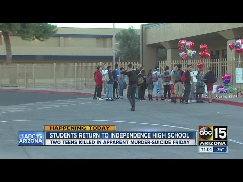 Students at Independence High School return to school after shooting