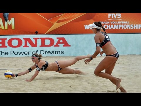 Holtwick/Semmler (GER) vs. Bonnerova/Hermannova (CZE) - Rotterdam – Women World Championships 2015