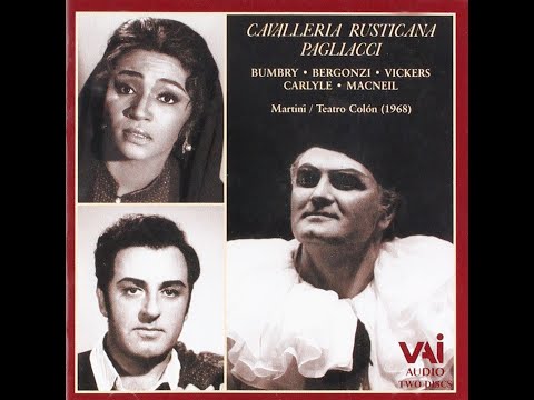 R.Leoncavallo "Pagliacci" (30/06/1968, Teatro Colon) - Jon Vickers, Joan Carlyle, Cornell MacNeil