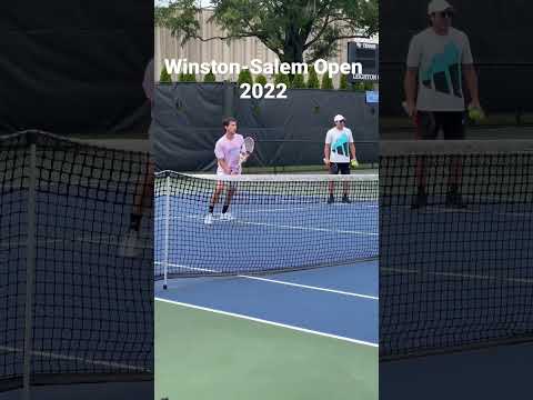 Dominic Thiem voley practice W-S Open 2022