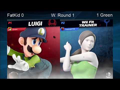 CWA Wifi Weekly 18 - Greensthename (Luigi) vs Fatkid (Wii Fit Trainer) Winners Round 1