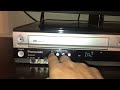 Demonstration On My Panasonic VCR DVD Combo On My Land Before Time V 1997 VHS Version 1