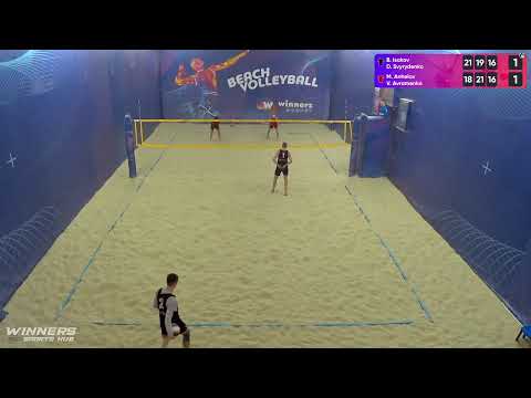 11:40 B.Isakov / D.Svyrydenko - M.Anhelov / V.Avramenko Winners Beach Volleyball Court