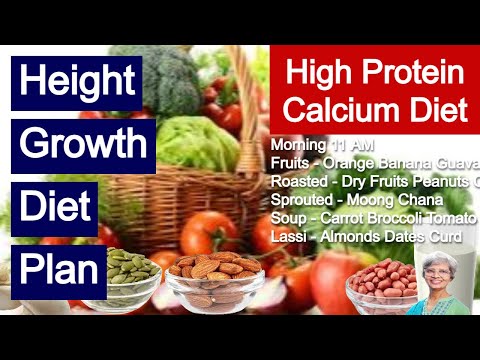 Height Growth Diet Plan | लम्बाई बढ़ाने के लिए High Protein Diet | Calcium Rich Food. Height Increase