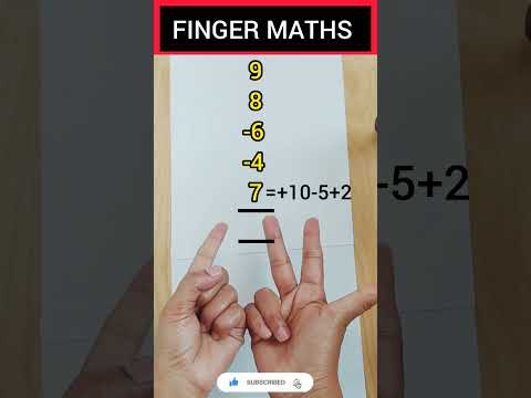 Finger Abacus level 1|Addition and subtraction with the help of fingers#short#abacus#fingermath