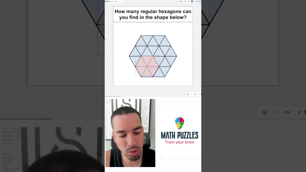 How many regular hexagons can you find? #maths #mathematics #mathpuzzles #pluzzles