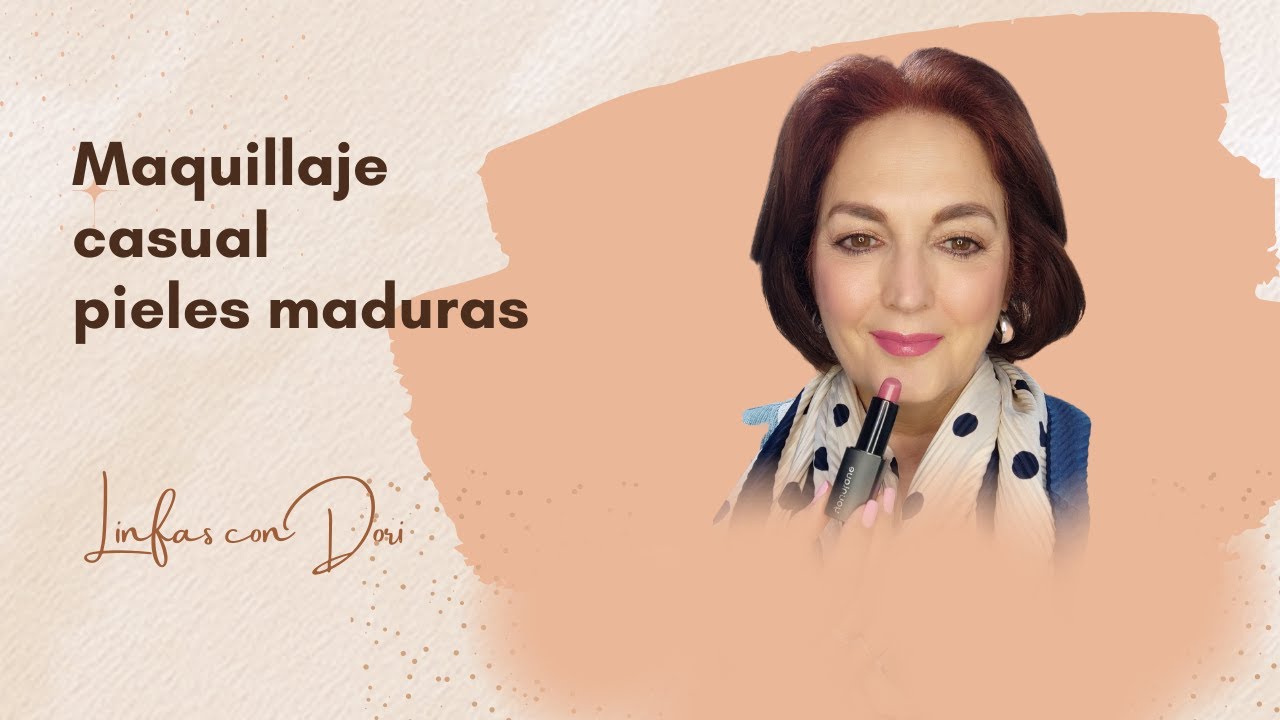 Maquillaje de día casual. Piel madura.