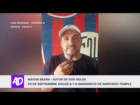 Fútbol regional: 24 de Septiembre 6-1 Sarmiento (S. Temple) [Primera B]