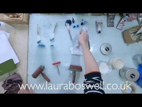 Reduction Lino with Laura Ep 31, Linocut Reduction Printing:  inking wet on wet in different colours