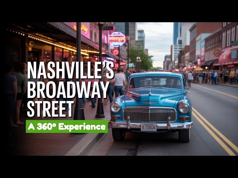 Nashville Street Walk In 360° - A virtual walk around Music City 2025!