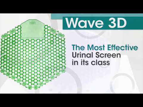 Urinal Screen Waves 3d