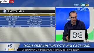 „Faci Pariu”: Doru Craciun a pregatit 7 ponturi pe Liga 1 » Le ai aici!