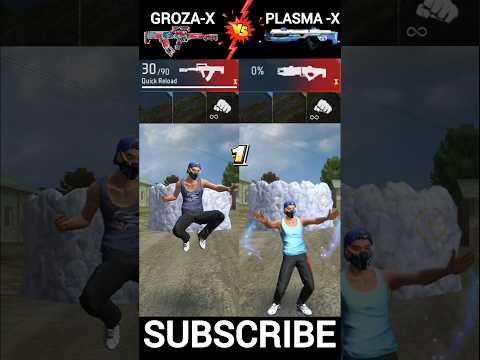 GROZA-X🔥PLASMA-X // FREE FIRE GUN ABILITY TEST🥵 / #freefire #danydol #foryou