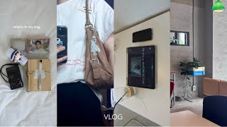 [ vlog ] 最近の日常と新しいカバン👜｜ what’s in my bag, カフェとおうち時間, 嵐ラストライブの日
