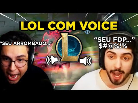 LOL COM VOICE GERA BRIGA, VAZOU EXPOSED DO ESA E BRTT SURPRESO COM PENTAKILL - CLIPS ENGRAÇADOS