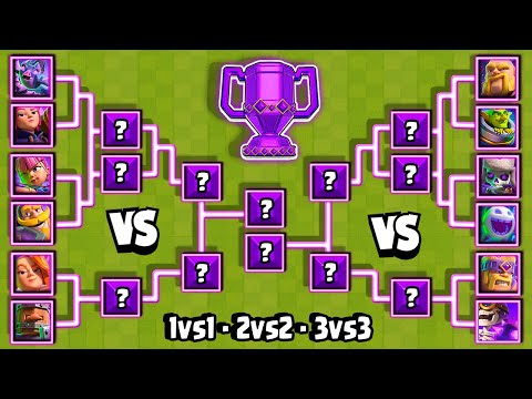 TORNEO de CARTAS EVOLUCIONANADAS | 1vs1 - 2vs2 - 3vs3 | Clash Royale