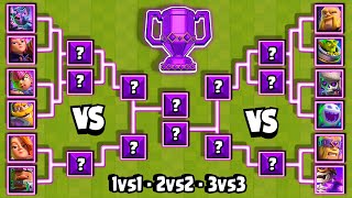 EVOLUTIONS TOURNAMENT | 1vs1 - 2vs2 - 3vs3 | Clash Royale