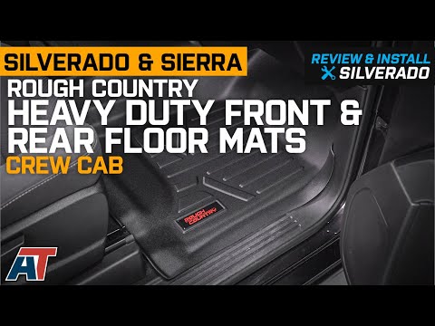 2014-2018 Silverado & Sierra Crew Cab Rough Country Heavy Duty Floor Mats Review & Install