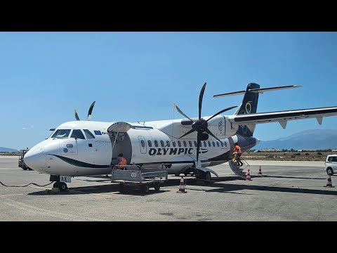 Olympic Air Economy Class | ATR 42-600 | Flight A3484 Rhodes - Chania