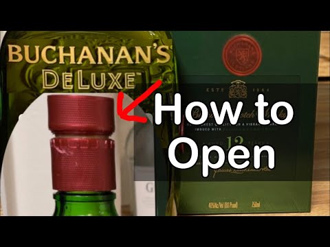 How to Open Buchanan's Deluxe Bottle