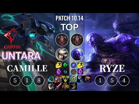 GRF Untara Camille vs Ryze Top - KR Patch 10.14