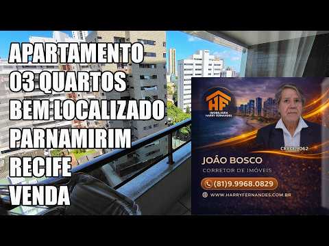 Apartamento 3 quartos (1 suíte), localizado no Parnamirim, Recife - Pernambuco. VENDA.