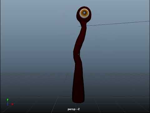 Eyeball Tentacle Monster Quick Animation Test