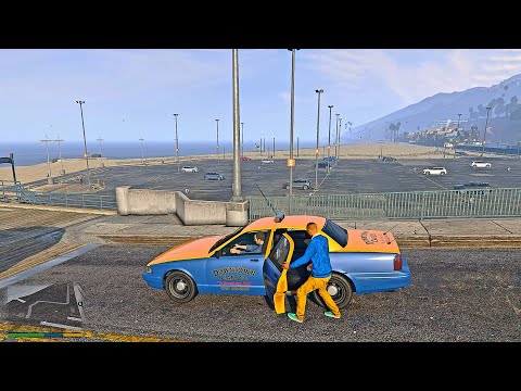 GTA 5 TAXI Simulator Michael is a one day taxi driver