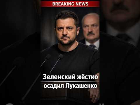 Зеленский жёстко осадил Лукашенко