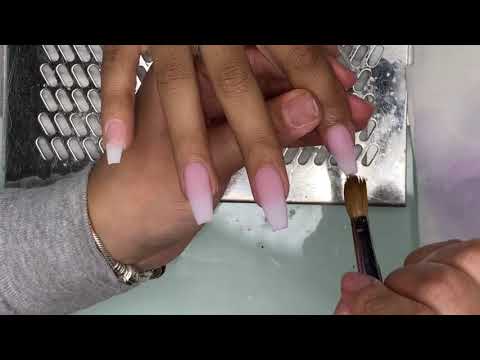 Coffin Ombre Nail Designs