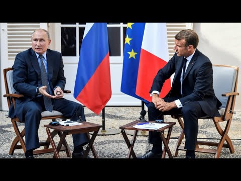 ماذا قال الرئيس الفرنسي ماكرون بشأن معارك إدلب أمام بوتين؟