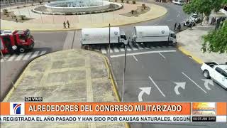 Dispositivo de seguridad ha incrementado en los alrededores del Congreso Nacional
