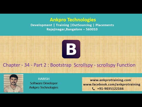 Bootstrap Chapter 34 - Bootstrap Scrollspy - scrollspy function part 2