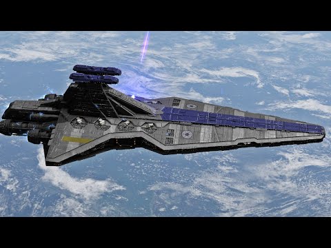 Spar Venator vs Victory Star Destroyer - Star Wars: Empire At War Remake - NPC Battle