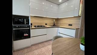 Современная угловая белая кухня с подсветкой Проект 49 фото 6