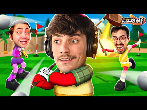O MELHOR JOGO DO ANO! GOLF COM OS AMIGOS | Super Battle Golf