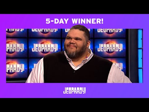 Ryan Long Becomes a 5-Game Champion | JEOPARDY!