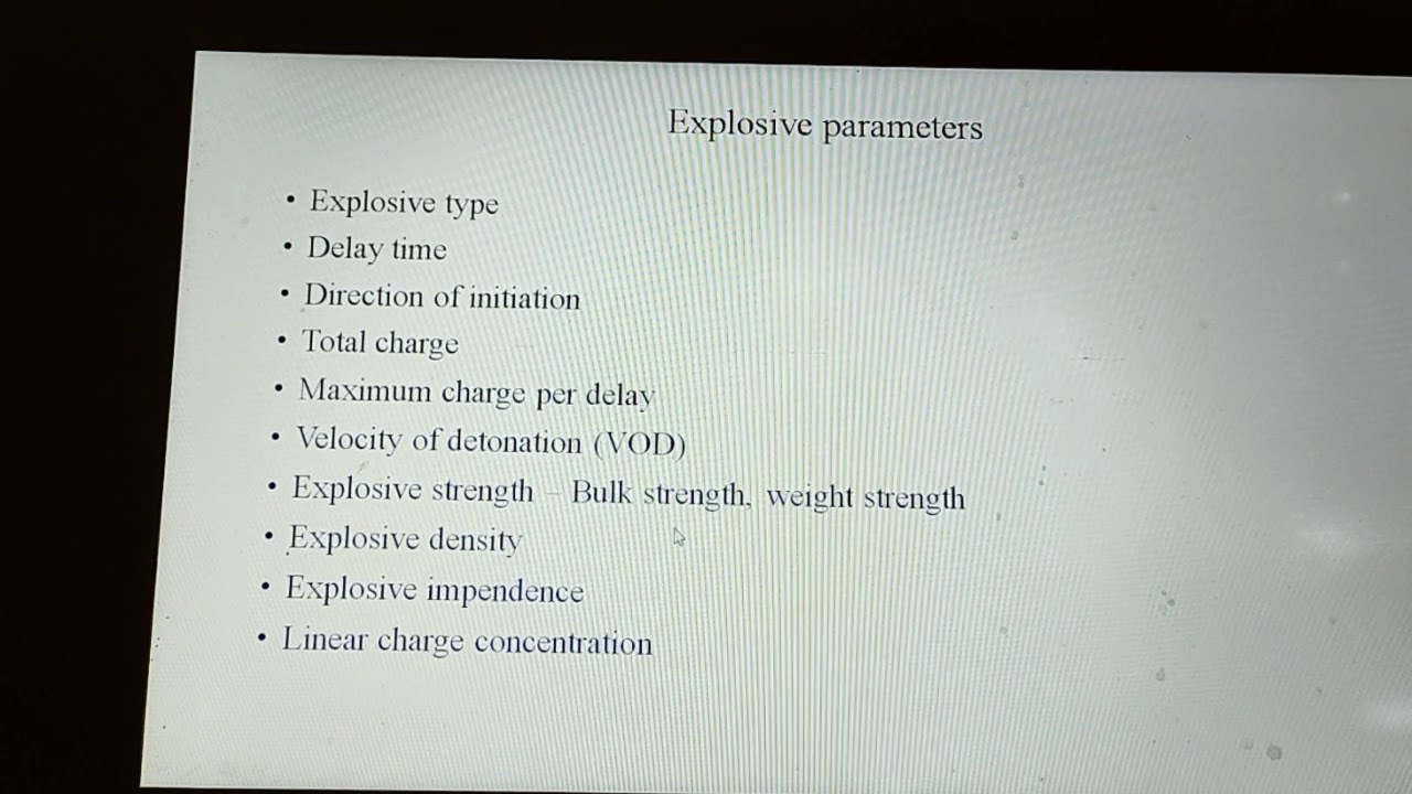 Blasting Engineering: Basic Parameters