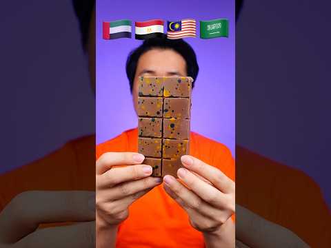 EAT DUBAI CHOCOLATE FROM VARIOUS COUNTRY #asmr #mukbang